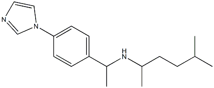 {1-[4-(1H-imidazol-1-yl)phenyl]ethyl}(5-methylhexan-2-yl)amine 구조식 이미지