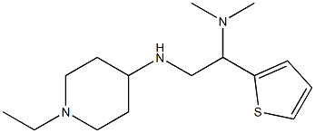 {2-[(1-ethylpiperidin-4-yl)amino]-1-(thiophen-2-yl)ethyl}dimethylamine 구조식 이미지