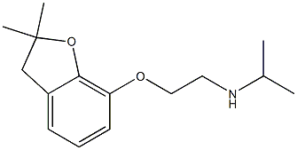 {2-[(2,2-dimethyl-2,3-dihydro-1-benzofuran-7-yl)oxy]ethyl}(propan-2-yl)amine 구조식 이미지