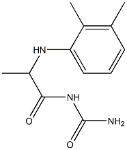 {2-[(2,3-dimethylphenyl)amino]propanoyl}urea 구조식 이미지