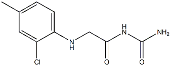 {2-[(2-chloro-4-methylphenyl)amino]acetyl}urea 구조식 이미지