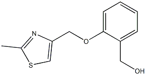 {2-[(2-methyl-1,3-thiazol-4-yl)methoxy]phenyl}methanol Structure
