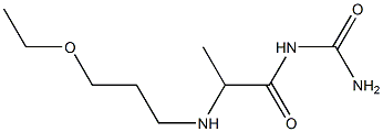 {2-[(3-ethoxypropyl)amino]propanoyl}urea 구조식 이미지