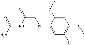 {2-[(5-chloro-2,4-dimethoxyphenyl)amino]acetyl}urea 구조식 이미지