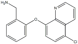 {2-[(5-chloroquinolin-8-yl)oxy]phenyl}methanamine 구조식 이미지