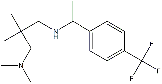 {2-[(dimethylamino)methyl]-2-methylpropyl}({1-[4-(trifluoromethyl)phenyl]ethyl})amine Structure