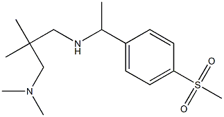 {2-[(dimethylamino)methyl]-2-methylpropyl}[1-(4-methanesulfonylphenyl)ethyl]amine Structure