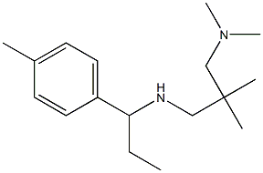 {2-[(dimethylamino)methyl]-2-methylpropyl}[1-(4-methylphenyl)propyl]amine 구조식 이미지
