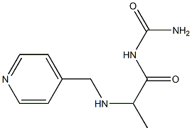 {2-[(pyridin-4-ylmethyl)amino]propanoyl}urea Structure