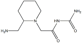 {2-[2-(aminomethyl)piperidin-1-yl]acetyl}urea 구조식 이미지