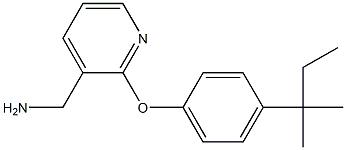 {2-[4-(2-methylbutan-2-yl)phenoxy]pyridin-3-yl}methanamine Structure