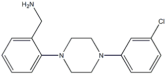 {2-[4-(3-chlorophenyl)piperazin-1-yl]phenyl}methanamine 구조식 이미지