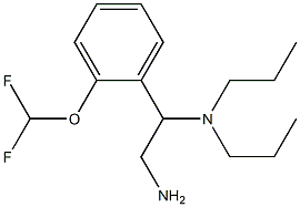{2-amino-1-[2-(difluoromethoxy)phenyl]ethyl}dipropylamine 구조식 이미지