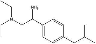 {2-amino-2-[4-(2-methylpropyl)phenyl]ethyl}diethylamine Structure