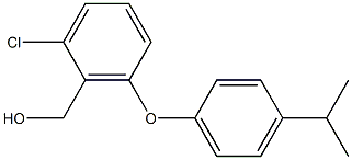 {2-chloro-6-[4-(propan-2-yl)phenoxy]phenyl}methanol 구조식 이미지