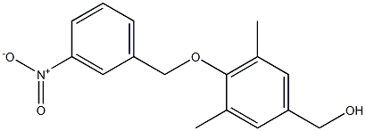 {3,5-dimethyl-4-[(3-nitrophenyl)methoxy]phenyl}methanol 구조식 이미지