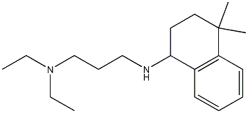 {3-[(4,4-dimethyl-1,2,3,4-tetrahydronaphthalen-1-yl)amino]propyl}diethylamine Structure