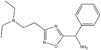 {3-[2-(diethylamino)ethyl]-1,2,4-oxadiazol-5-yl}(phenyl)methanamine Structure