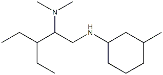 {3-ethyl-1-[(3-methylcyclohexyl)amino]pentan-2-yl}dimethylamine 구조식 이미지