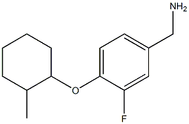 {3-fluoro-4-[(2-methylcyclohexyl)oxy]phenyl}methanamine 구조식 이미지