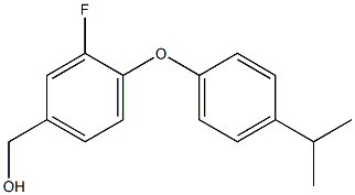 {3-fluoro-4-[4-(propan-2-yl)phenoxy]phenyl}methanol Structure