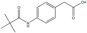 {4-[(2,2-dimethylpropanoyl)amino]phenyl}acetic acid 구조식 이미지