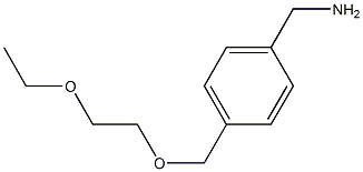 {4-[(2-ethoxyethoxy)methyl]phenyl}methanamine 구조식 이미지