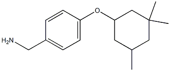 {4-[(3,3,5-trimethylcyclohexyl)oxy]phenyl}methanamine Structure