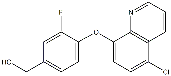 {4-[(5-chloroquinolin-8-yl)oxy]-3-fluorophenyl}methanol Structure