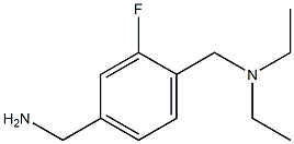 {4-[(diethylamino)methyl]-3-fluorophenyl}methanamine 구조식 이미지