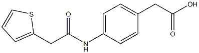 {4-[(thien-2-ylacetyl)amino]phenyl}acetic acid Structure