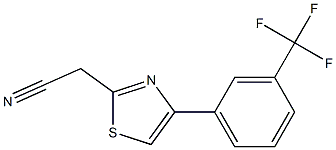 {4-[3-(trifluoromethyl)phenyl]-1,3-thiazol-2-yl}acetonitrile Structure