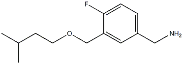 {4-fluoro-3-[(3-methylbutoxy)methyl]phenyl}methanamine 구조식 이미지