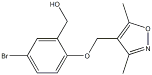 {5-bromo-2-[(3,5-dimethyl-1,2-oxazol-4-yl)methoxy]phenyl}methanol 구조식 이미지