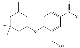 {5-nitro-2-[(3,3,5-trimethylcyclohexyl)oxy]phenyl}methanol Structure