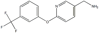 {6-[3-(trifluoromethyl)phenoxy]pyridin-3-yl}methanamine 구조식 이미지