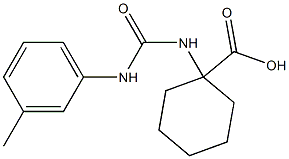 1-({[(3-methylphenyl)amino]carbonyl}amino)cyclohexanecarboxylic acid 구조식 이미지
