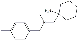 1-({methyl[(4-methylphenyl)methyl]amino}methyl)cyclohexan-1-amine Structure