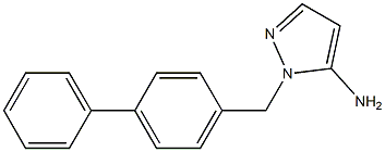 1-(1,1'-biphenyl-4-ylmethyl)-1H-pyrazol-5-amine Structure