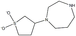 1-(1,1-dioxidotetrahydrothien-3-yl)-1,4-diazepane 구조식 이미지