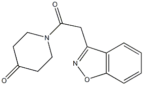 1-(1,2-benzisoxazol-3-ylacetyl)piperidin-4-one 구조식 이미지