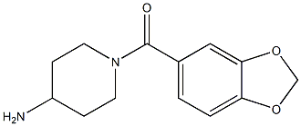 1-(1,3-benzodioxol-5-ylcarbonyl)piperidin-4-amine Structure