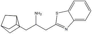 1-(1,3-benzothiazol-2-yl)-3-{bicyclo[2.2.1]heptan-2-yl}propan-2-amine Structure