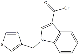 1-(1,3-thiazol-4-ylmethyl)-1H-indole-3-carboxylic acid Structure