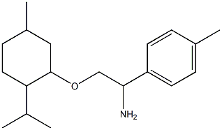 1-(1-amino-2-{[5-methyl-2-(propan-2-yl)cyclohexyl]oxy}ethyl)-4-methylbenzene Structure