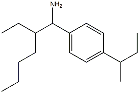 1-(1-amino-2-ethylhexyl)-4-(butan-2-yl)benzene Structure