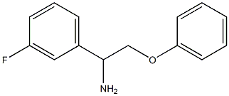 1-(1-amino-2-phenoxyethyl)-3-fluorobenzene Structure