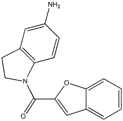 1-(1-benzofuran-2-ylcarbonyl)-2,3-dihydro-1H-indol-5-amine Structure