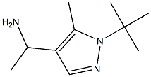 1-(1-tert-butyl-5-methyl-1H-pyrazol-4-yl)ethan-1-amine 구조식 이미지