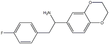 1-(2,3-dihydro-1,4-benzodioxin-6-yl)-2-(4-fluorophenyl)ethan-1-amine Structure